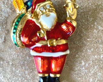 Santa Claus With His Sack & Is Holding A Star Brooch LOT 8