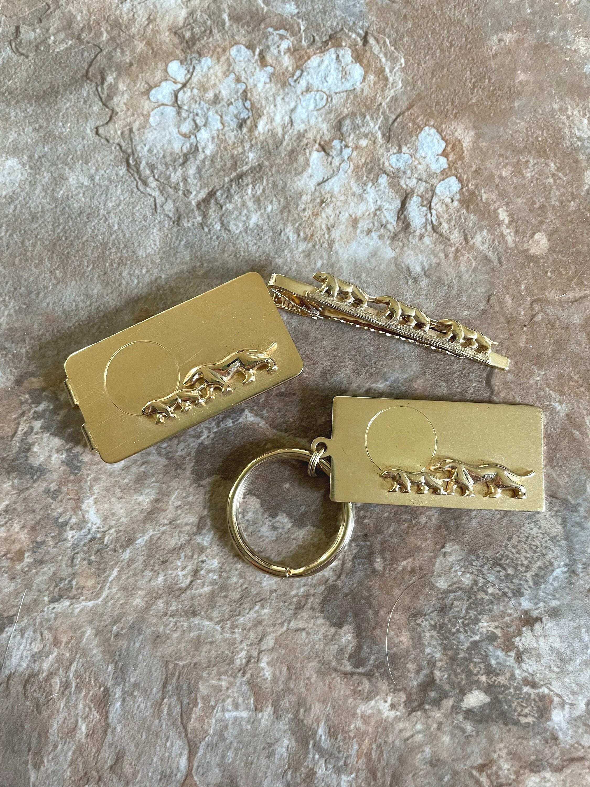 Jaguar Gold Key Ring - Etsy