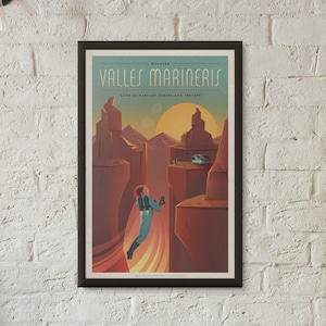 Space X Valles Marineris poster