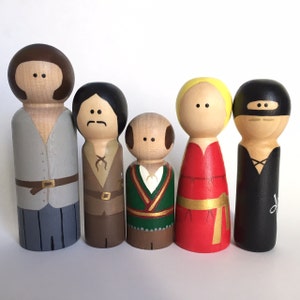 The Princess Bride Inspired Peg Dolls - Peg Toys - Peg Dolls - Wooden Pegs