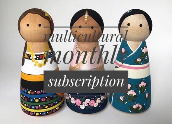 multicultural peg dolls