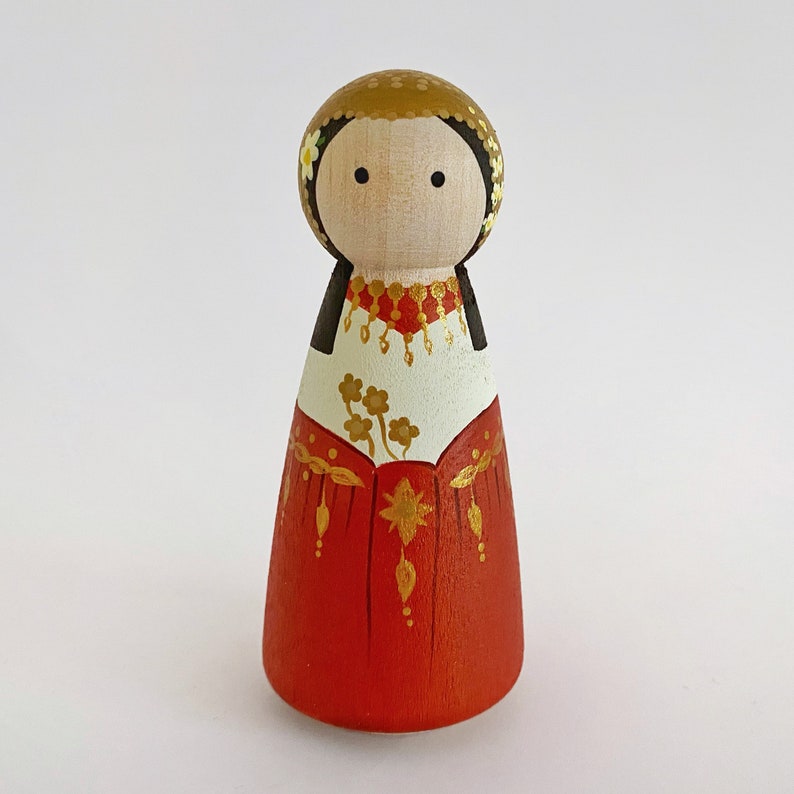 Multicultural Peg Doll Listing is for one doll image 8