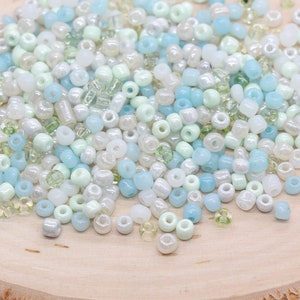 Mix Glass Seed Beads, 4mm 6/0 Glass Seed Beads, Mix Multicolor Seed Beads, Rocailles Beads, Beading Supplies, Bracelet Glass Beads #2956