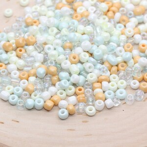 Mix Glass Seed Beads, 4mm 6/0 Glass Seed Beads, Mix Multicolor Seed Beads, Rocailles Beads, Beading Supplies, Bracelet Glass Beads #2953