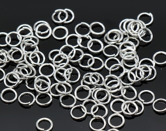 Bulk 500 Pieces 5mm Silver Plated Jump Rings 19 Gauge