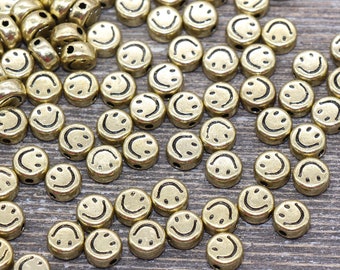 Happy Face Beads Etsy
