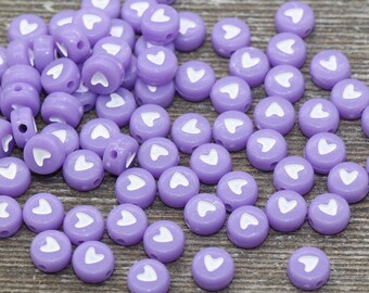 Red Heart Beads Rose Heart Lampwork Glass Bead 18mm 8pcs US Seller