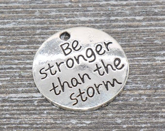 2 After every storm is a rainbow of hope charms antique silver tone M122