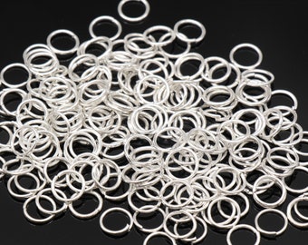 Bulk 6mm Bright Silver Jump Rings -18Gauge