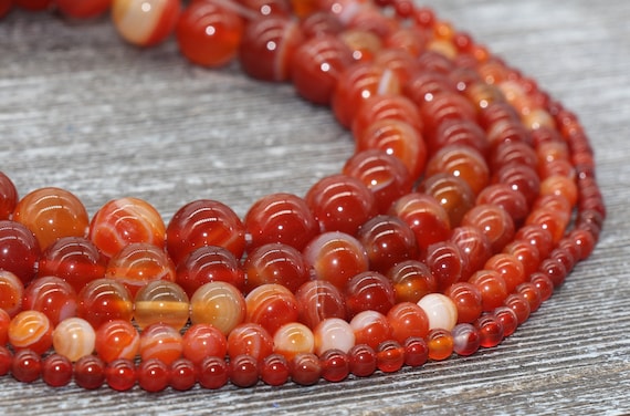 Perline Rotonde Sfuse In Agata Naturale Opaca, Filo Da 39 Cm - Foto 13