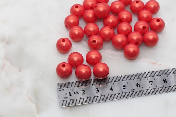 Halloween Bubblegum Beads – 50Pcs 20mm Acrylic Spacer Beads In Black & Orange For DIY Jewelry