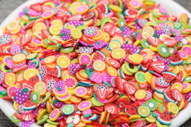 Mix Fimo Polymer Clay Slices Fimo Cane Slices for Slime Mix Fimo Polymer Clay Slices Fimo Cane Slices for Slime