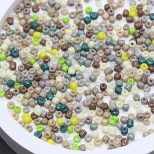 Mix Glass Seed Beads, Size 3mm Glass Seed Beads, Mix Seed Beads, Rocailles Beads, Bracelet Beads #3707