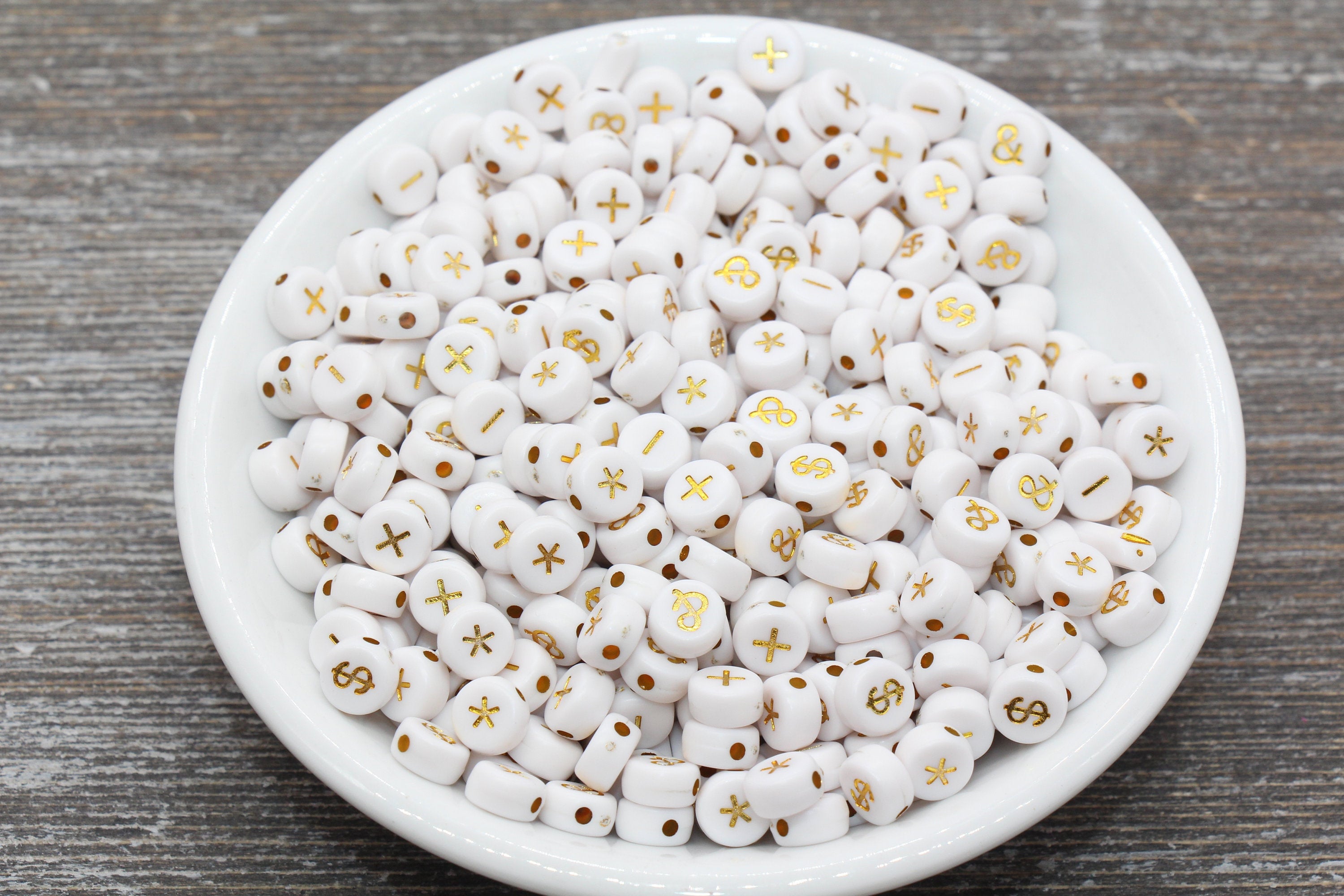 Ampersand Asterisk Plus Minus Dollar Sign Symbol Beads - Etsy