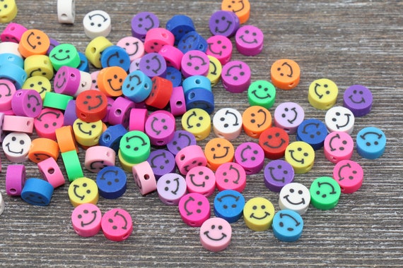 Polymer clay sale smiley face beads