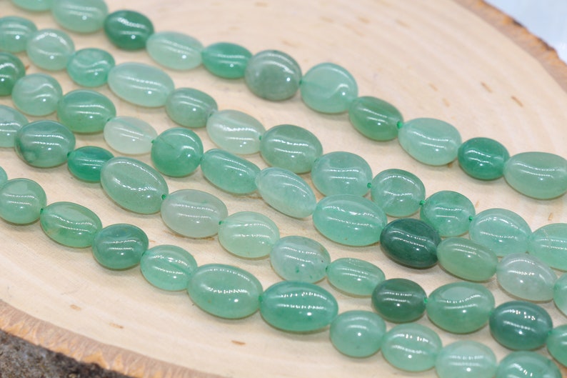 Loose Beads Green Gemstone Nugget Beads Pebble Nugget Beads Size 8mm-10mm #38 Green Aventurine Beads