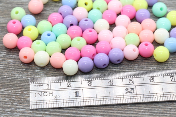16mm Round Glitter Acrylic Beads for Jewelry Bracelets Necklace DIY Pen  Making, Gumball Bubblegum Beads, Acrylic Loose Beads 