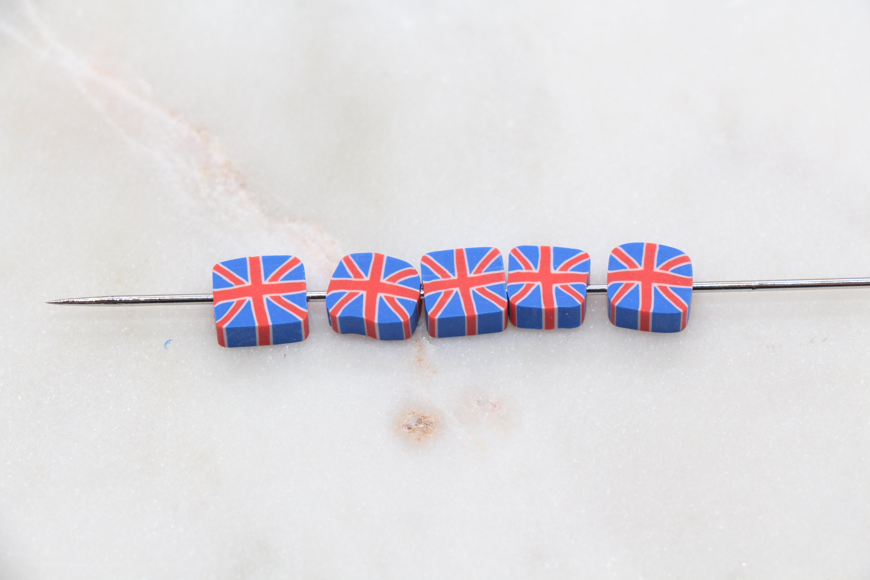 DodgerBlue - Perline piatte rotonde in argilla polimerica, 6 mm, distanziatore Heishi, 380 ~ 400 pezzi, per collane, bracciali, orecchini, creazione di gioielli, colore: Blu