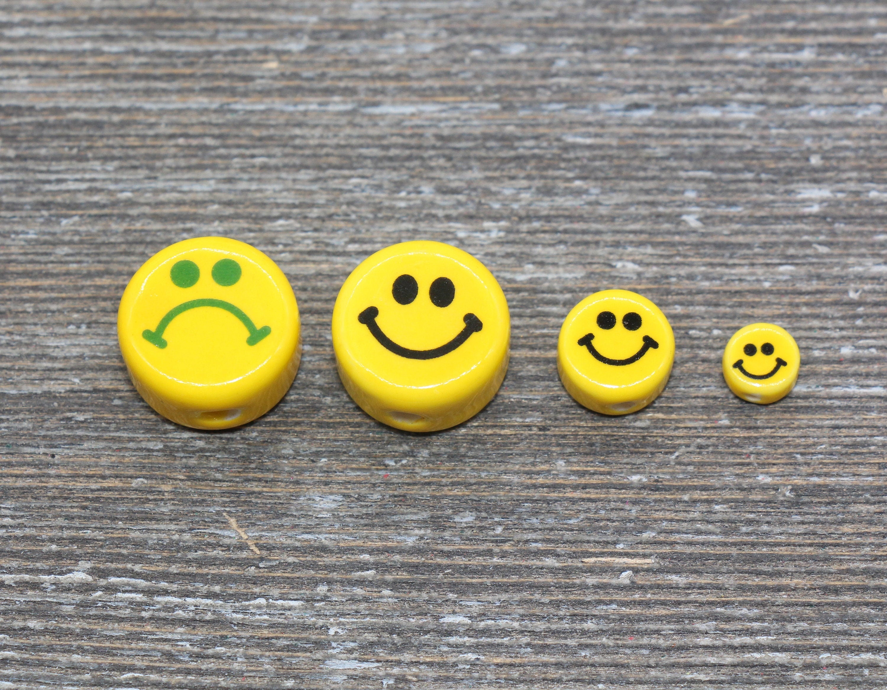 Cute Pastel Smiley Face Beads, Emoji Charm, Happy Face Charm, Pendant,  Pastel Beads
