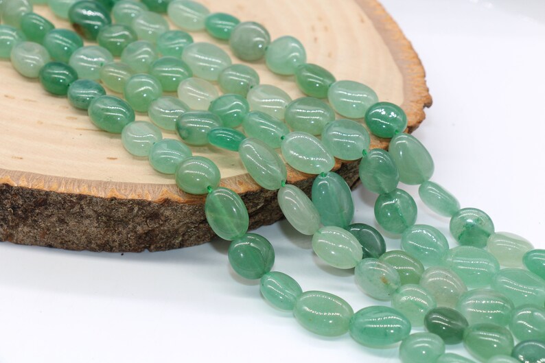 Loose Beads Green Gemstone Nugget Beads Pebble Nugget Beads Size 8mm-10mm #38 Green Aventurine Beads