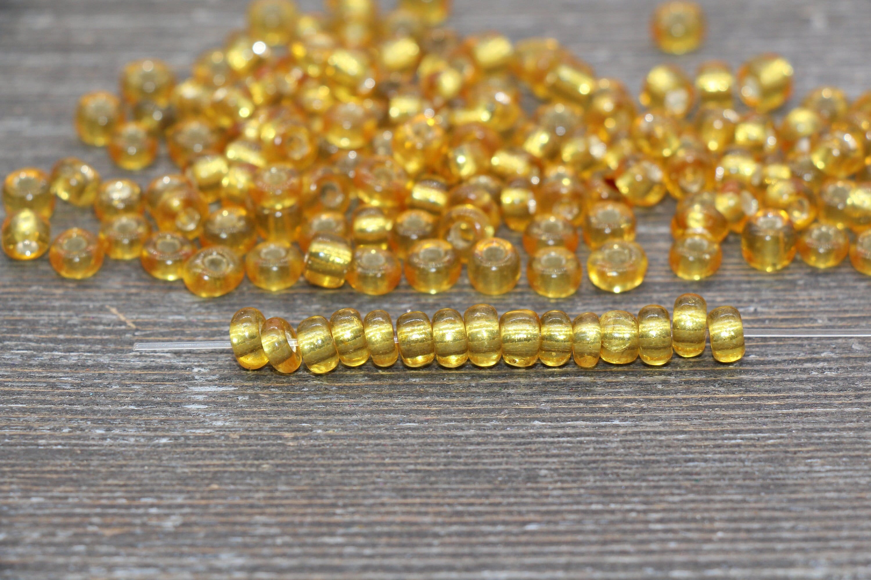 Perles En Verre Translucides En Vrac - Gamme De Couleurs Jaune Et Rouille/mauve - Formes Diverses - Pour Création De Bijoux