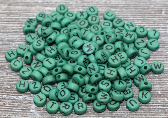 Round Letter Beads