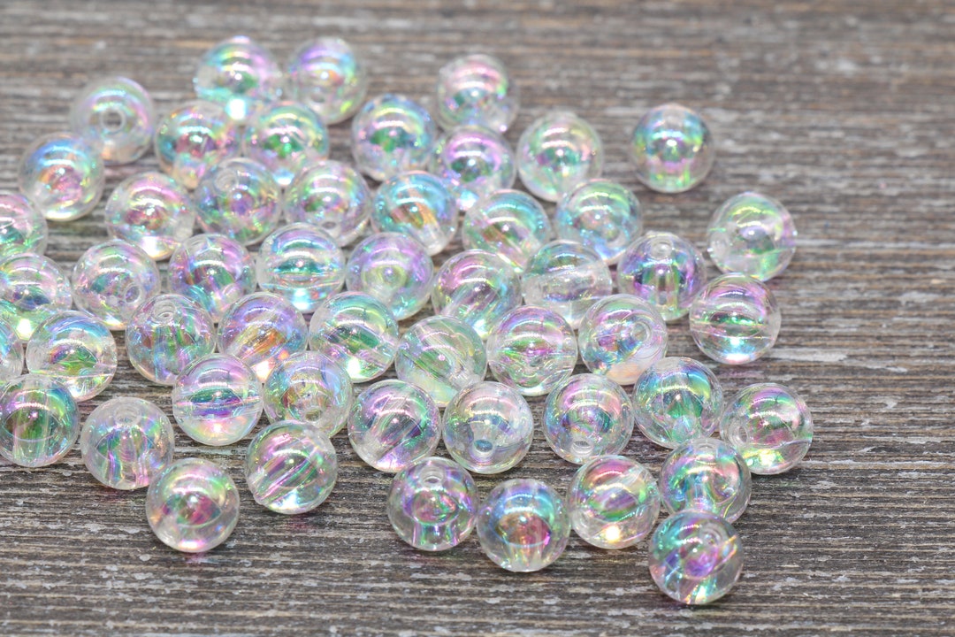 Craftdady 160pcs 10mm Acrylic Round Beads - AB Color Bubble Spacer Beads For DIY Jewelry Making - View #11