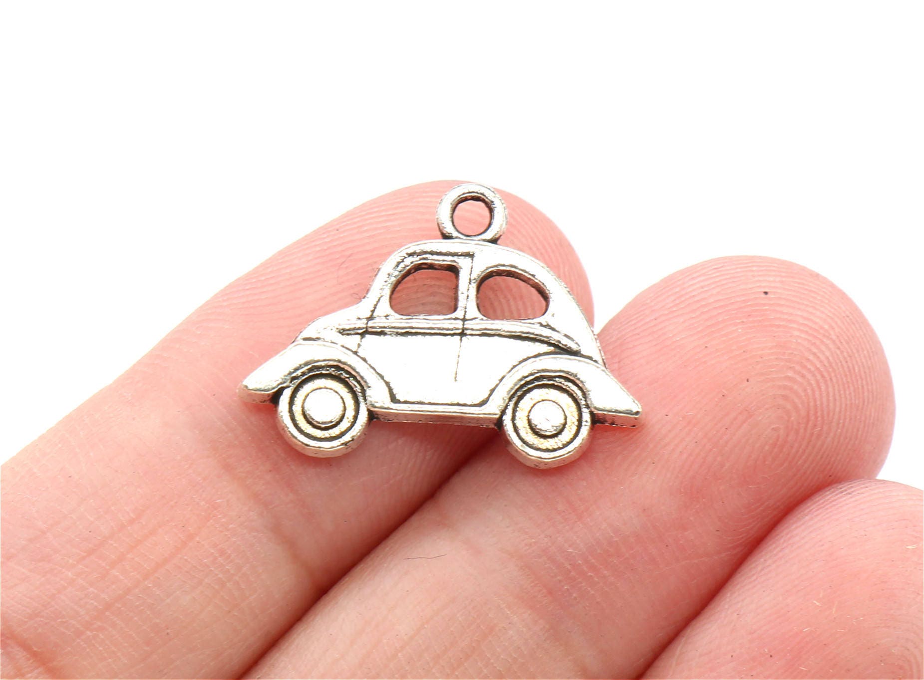 10 Pcs Car Charms Automobile Charms Antique Silver Tone Etsy