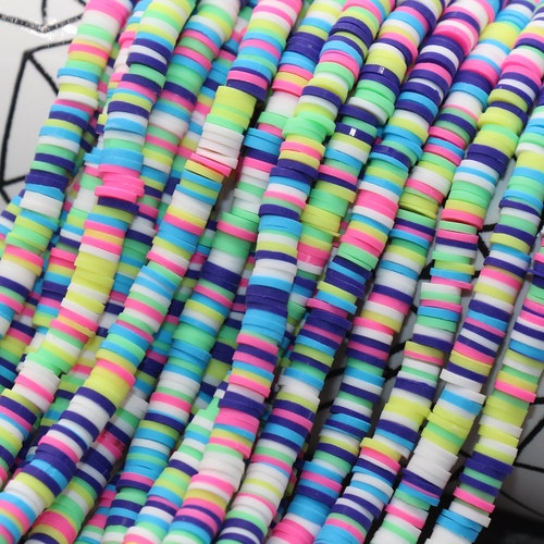 6mm Heishi Beads Polymer Clay Disc Beads African Disc Beads Etsy