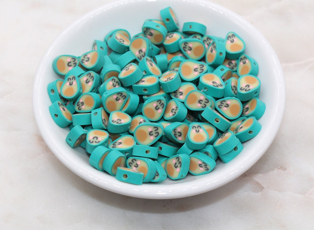 Kawaii Kiwi Clay Beads Fruit Polymer Clay Beads Jewelry Etsy