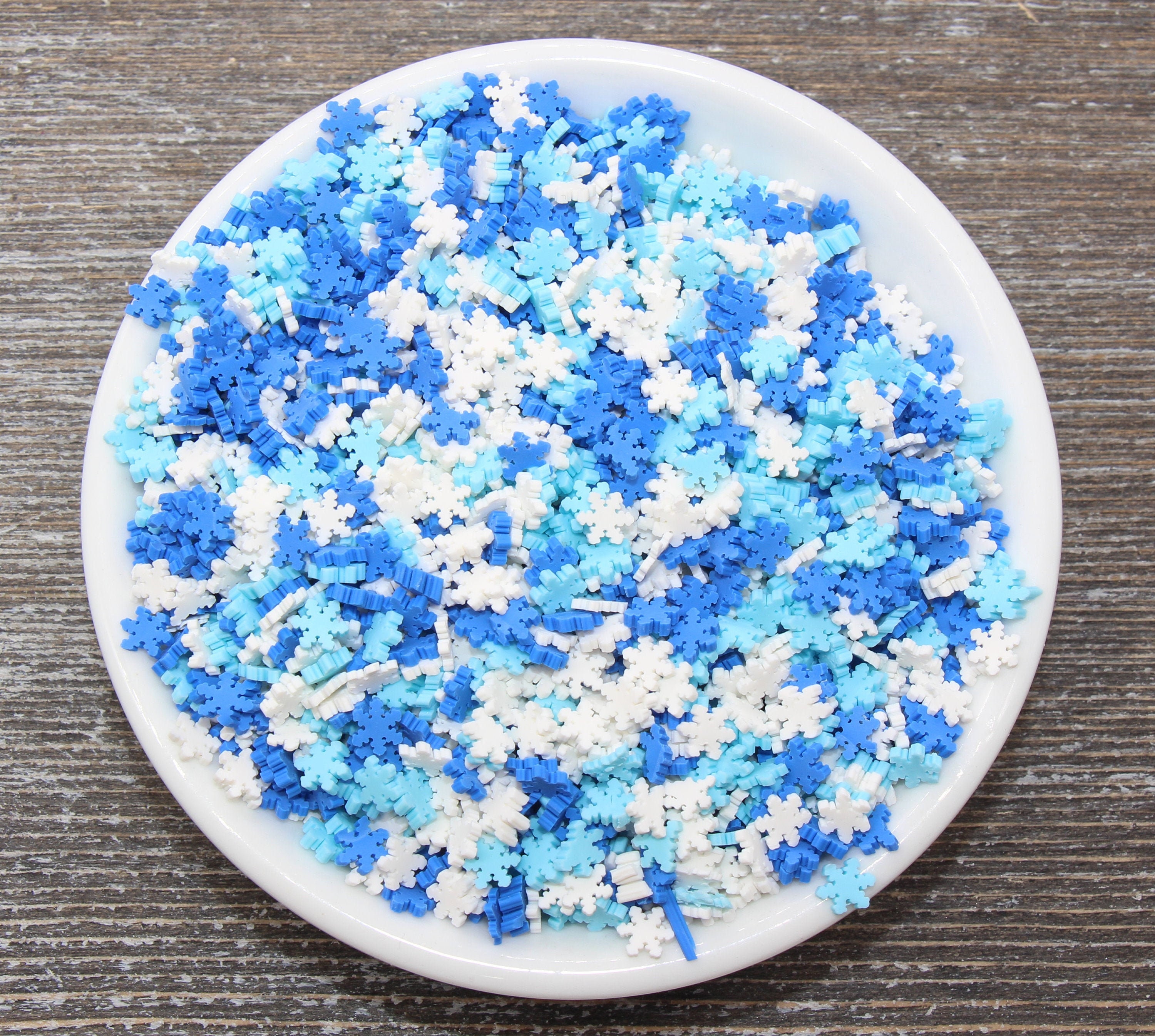 Snowflake Sprinkles Blue and White Snowflake Sprinkles Etsy