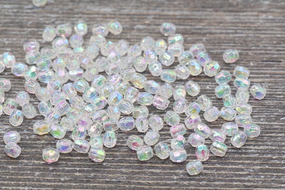 Clear hotsell faceted beads