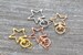 5 Star Clasp Key Chain, Star Swivel Clasp Key Rings, Star Lobster Swivel Clasp, Available in Gold, Silver, Rose Gold, Light Gold 