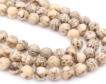 Feldspar Beads, Feldspar Gemstone Smooth Round Beads, Size 6mm 8mm 10mm 12mm, Full Strand 15.5 inch, #62