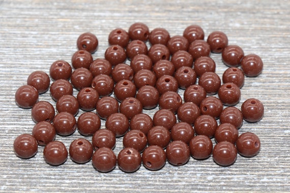 Brown beads cheap