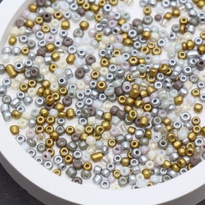 Mix Glass Seed Beads, Size 3mm Glass Seed Beads, Mix Seed Beads, Rocailles Beads, Bracelet Beads #3709