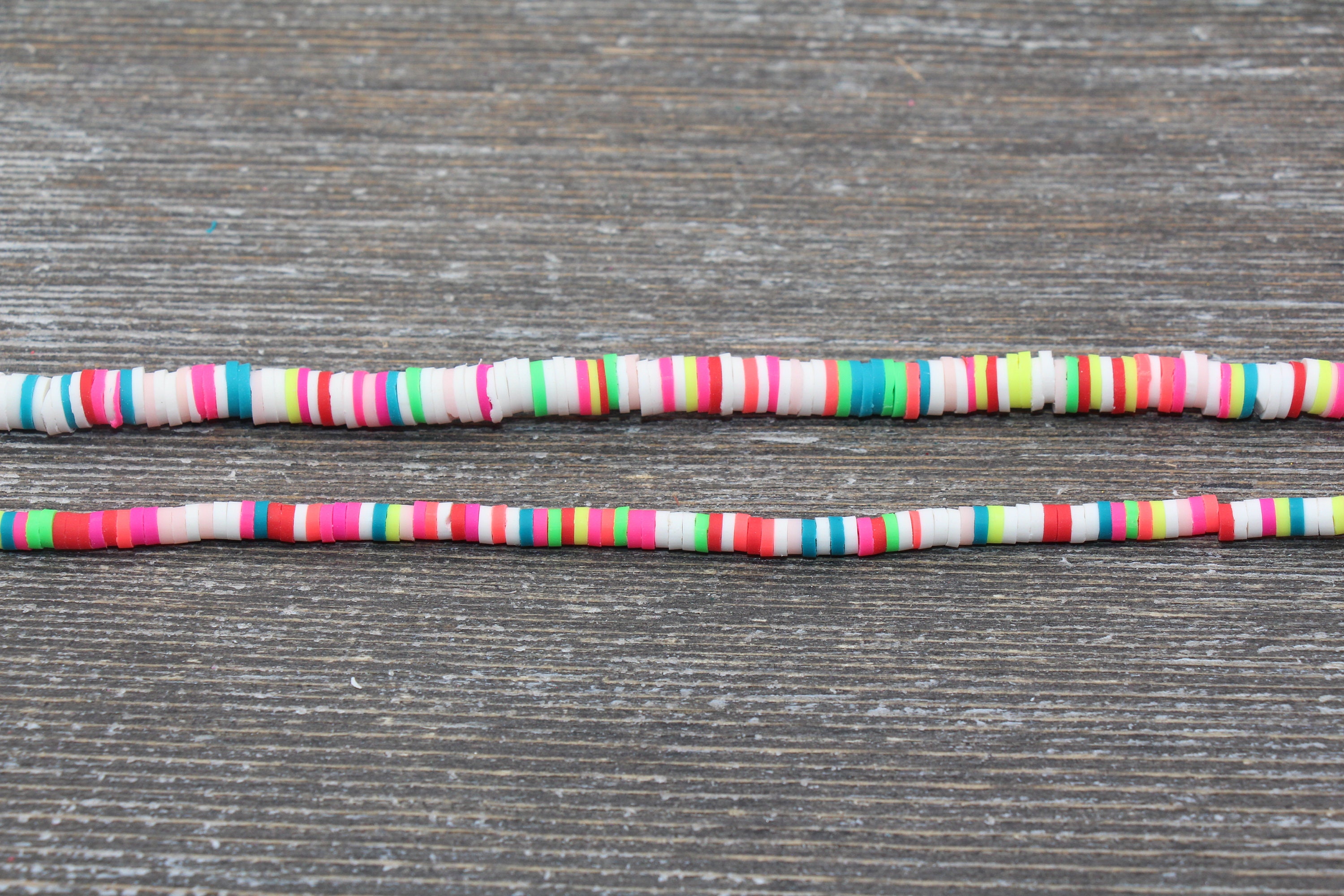 3200pcs 6mm Black Polymer Clay Heishi Beads For Jewelry Making - 10 Strands, DIY Bracelet & Necklace Kits