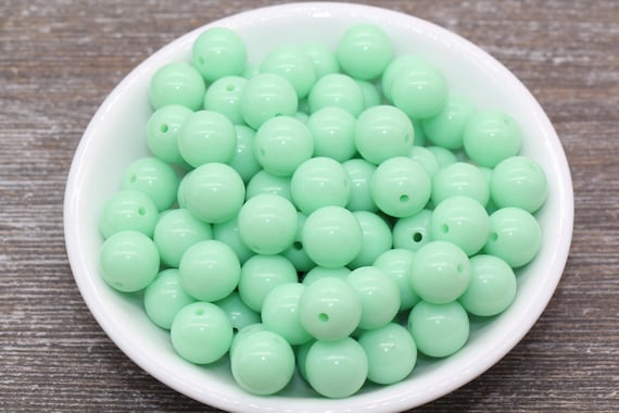 Cuentas De Chicle Verde Menta De 12 Mm, Cuentas Sueltas Acrílicas Redondas, Cuentas De Chicle, Cuentas Gruesas, Cuentas De Chicle, Cuentas Redondas De Plástico Liso #1377 - México