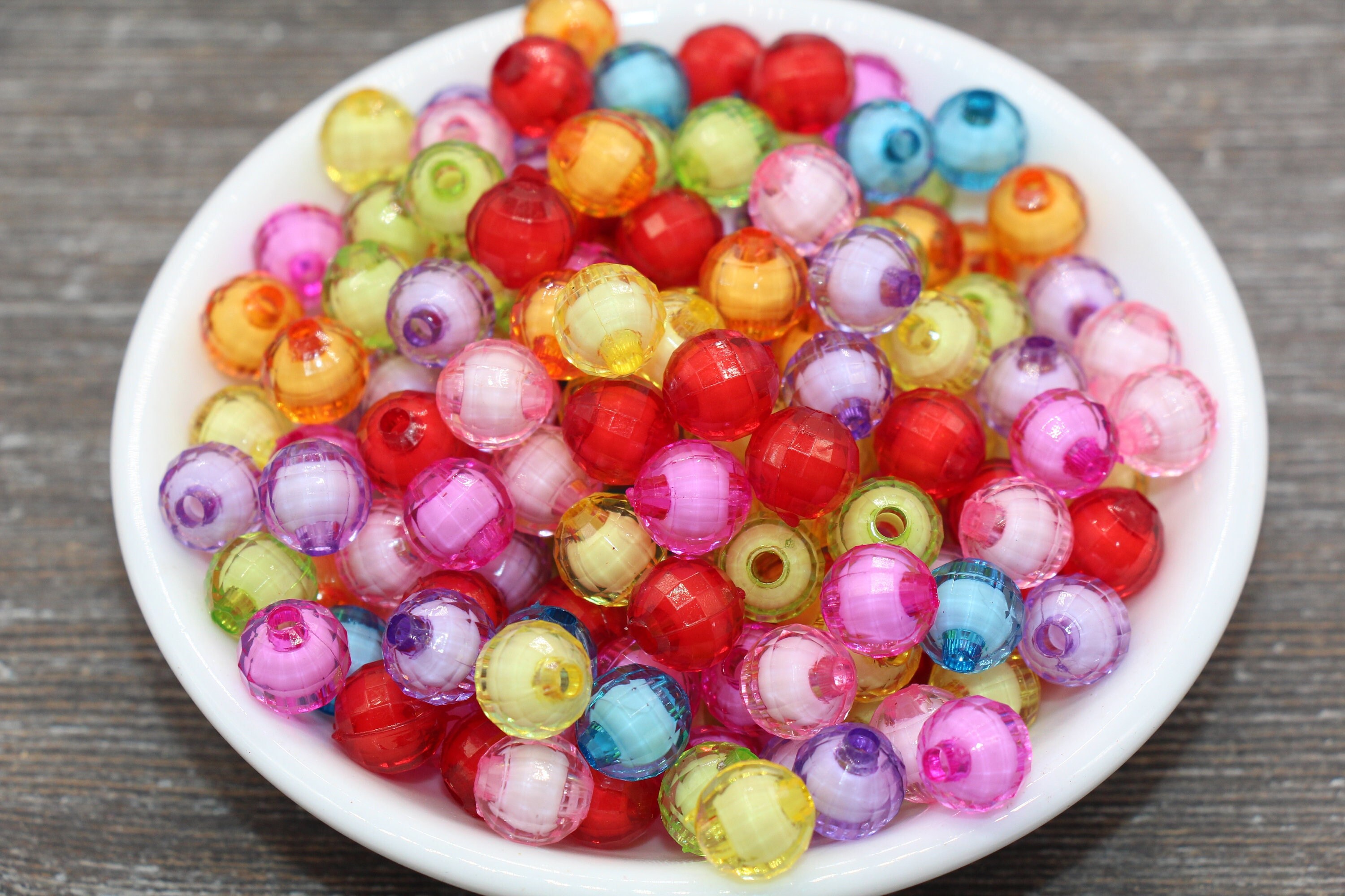 New Spring Pastel Colors Solid Round Gumball Beads 6mm 8mm 10mm