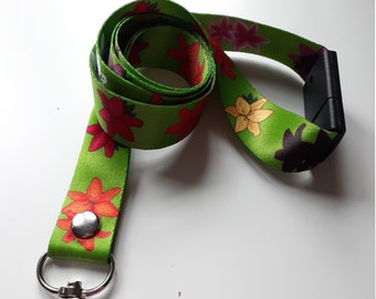 Colorful Lily Daylily Flower Variety Lanyard