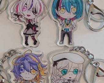 Nijisanji Iluna Maria Marionette Kyo Kaneko Aster Arcadia Aia Amare Scarle Yonaguni Ren Zotto Acrylic Charm Keychain