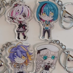 Nijisanji Iluna Maria Marionette Kyo Kaneko Aster Arcadia Aia Amare Scarle Yonaguni Ren Zotto Acrylic Charm Keychain
