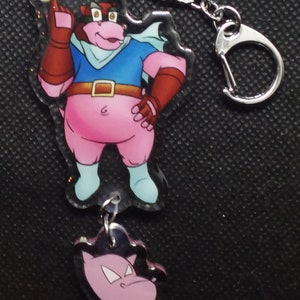 Sly Cooper Double Sided Clear Acrylic Keychain Linking Charms image 9