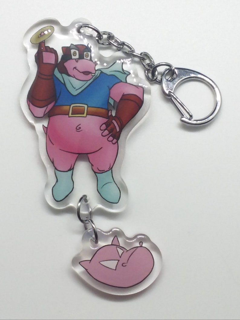 Sly Cooper Double Sided Clear Acrylic Keychain Linking Charms Murray