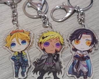 Nijisanji Krisis Yu Q. Wilson Vantacrow Bringer Vezalius Bandage Acrylic Charm Keychains