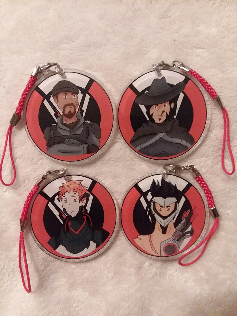 Overwatch Blackwatch Double Sided Clear Acrylic Keychain Etsy