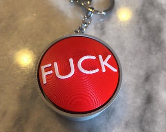 Fuck Fidget Button Clicker Keychain