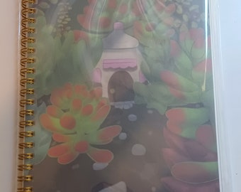 Original Succulent Plant Art Reusable Sticker Book