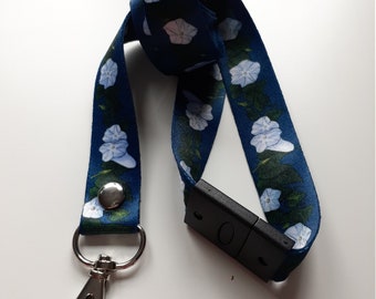Moonflower Evening Glory Lanyard