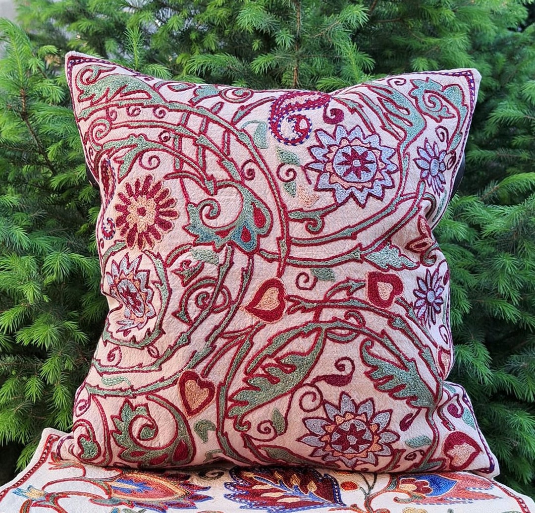 Suzani Handmade Pillow Pillowcasepillow Cover From Etsy